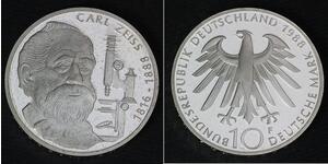 10 Марка ФРН (1949-1990) Срібло 
