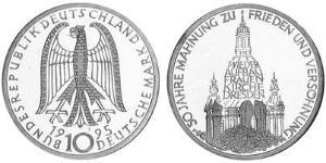 10 Марка Федеративна Республіка Німеччина (1990 - ) Срібло 