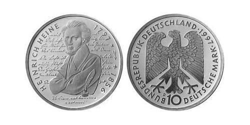 10 Марка Федеративна Республіка Німеччина (1990 - ) Срібло 
