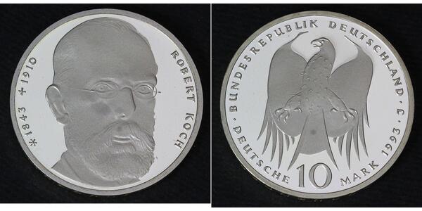 10 Марка Федеративна Республіка Німеччина (1990 - ) Срібло 