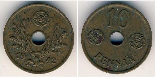 10 Пенни Финляндия (1917 - ) Бронза 