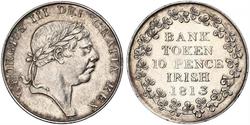 10 Пенни Соединённое королевство Великобритании и Ирландии (1801-1922) Серебро Георг III (1738-1820)