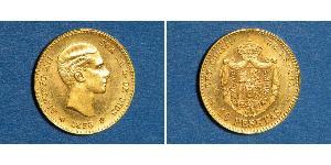 10 Песета Королевство Испания (1874 - 1931) Золото Alfonso XII of Spain (1857 -1885)