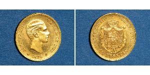10 Песета Королівство Іспанія (1874 - 1931) Золото Alfonso XII of Spain (1857 -1885)