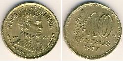 10 Песо Аргентинская Республика (1861 - ) Бронза/Алюминий 