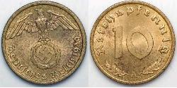 10 Пфенниг Третий рейх (1933-1945)  