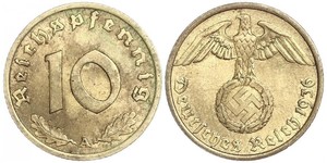 10 Пфенниг Третий рейх (1933-1945)  