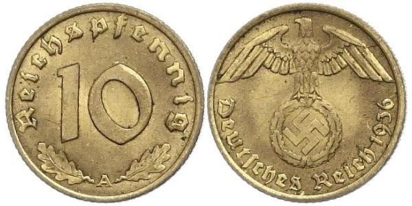 10 Пфенниг Третий рейх (1933-1945)  