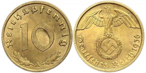 10 Пфенниг Третий рейх (1933-1945)  