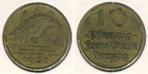 10 Пфенниг Данциг/Гданьск  (1454-1793) Алюминий/Бронза 