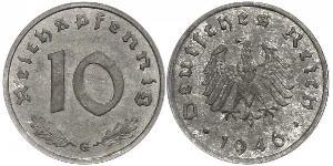 10 Пфенниг Третий рейх (1933-1945) Цинк 