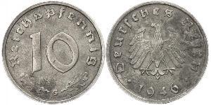 10 Пфенниг Третий рейх (1933-1945) Цинк 