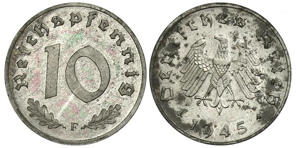 10 Пфенниг Третий рейх (1933-1945) Цинк 