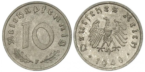 10 Пфенниг Третий рейх (1933-1945) Цинк 