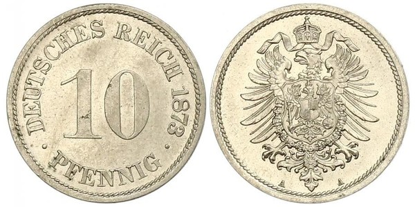 10 Пфеніг Німеччина Нікель/Мідь 