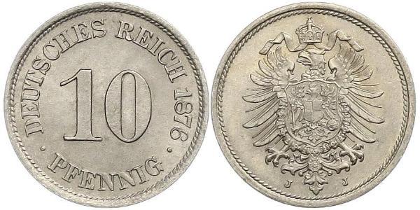 10 Пфеніг Німеччина Нікель/Мідь 