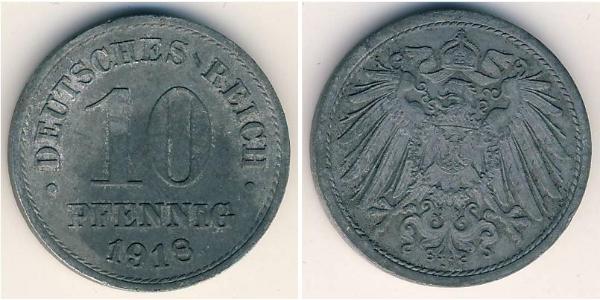 10 Пфеніг Німеччина Цинк 