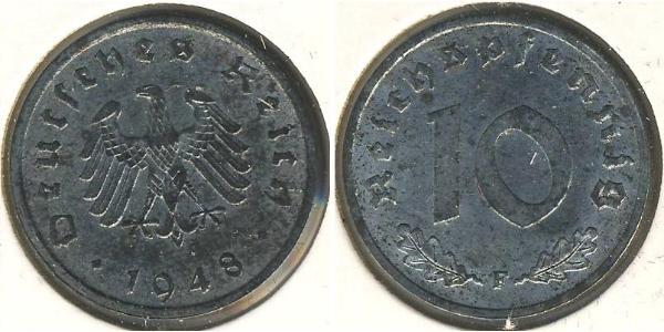 10 Пфеніг Третій рейх (1933-1945) Цинк 