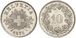10 Rappen Svizzera Argento 