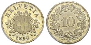 10 Рапен Швейцария Серебро 