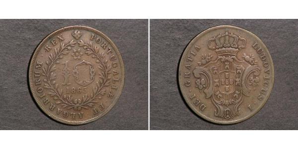 10 Рейс Королевство Португалия (1139-1910) / Азорские о-ва Медь 