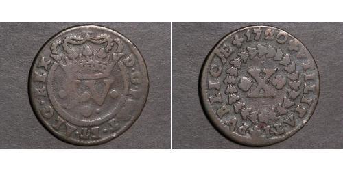 10 Рейс Королевство Португалия (1139-1910) Медь 