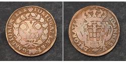 10 Рейс Королівство Португалія (1139-1910) Мідь Жуан V король Португалії (1689-1750)