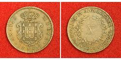 10 Рейс Королівство Португалія (1139-1910) Мідь Мария II королева Португалії (1819-1853)