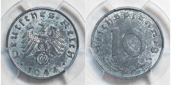 10 Рейхспфеніг Третій рейх (1933-1945) Цинк 