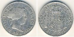 10 Риал Королевство Испания (1814 - 1873) Серебро 