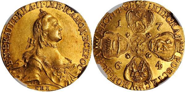 10 Рубль Российская империя (1720-1917) Золото Екатерина II (1729-1796)