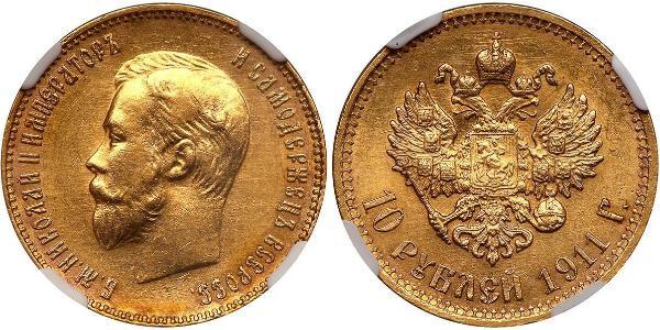 10 Рубль Российская империя (1720-1917) Золото Николай II (1868-1918)