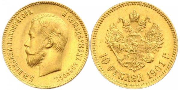 10 Рубль Российская империя (1720-1917) Золото Николай II (1868-1918)