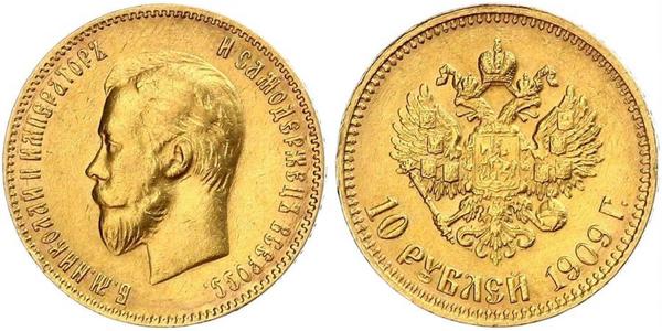 10 Рубль Российская империя (1720-1917) Золото Николай II (1868-1918)
