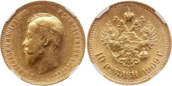 10 Рубль Російська імперія (1720-1917) Золото Микола II (1868-1918)