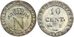 10 Сантим Первая Французская империя (1804-1814)  Наполеон I(1769 - 1821)