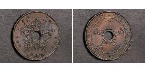 10 Сантим Бельгийское Конго (1908 - 1960) Медь 