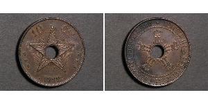 10 Сантим Бельгийское Конго (1908 - 1960) Медь 