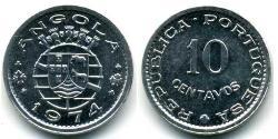 10 Сентаво Portuguese Angola (1575-1975) Алюминий 