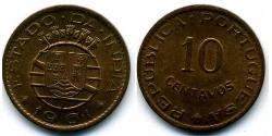 10 Сентаво Индия португальская (1510-1961) Бронза 