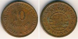 10 Сентаво Индия португальская (1510-1961) Бронза 