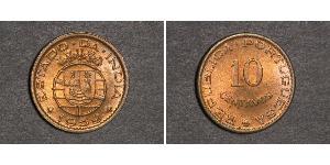 10 Сентаво Индия португальская (1510-1961) Бронза 