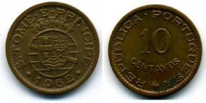 10 Сентаво Сан-Томе і Принсіпі (1469 - 1975) Бронза 