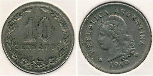 10 Сентаво Аргентинская Республика (1861 - ) Никель/Медь 