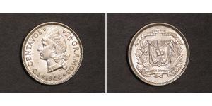 10 Сентаво Доминиканская Республика Серебро 