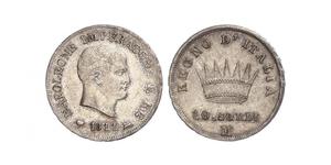 10 Сольдо Королевство Италия (наполеоновское) (1805–1814) Серебро Наполеон I(1769 - 1821)