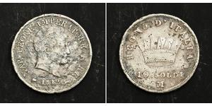 10 Сольдо Королівство Італія (Наполеонівське) (1805–1814) Срібло Наполеон I Бонапарт(1769 - 1821)