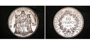 10 Франк French Fifth Republic (1958 - ) Срібло 
