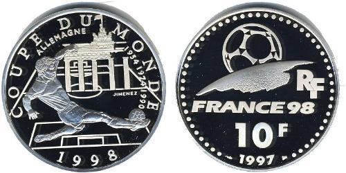 10 Франк French Fifth Republic (1958 - ) Срібло 