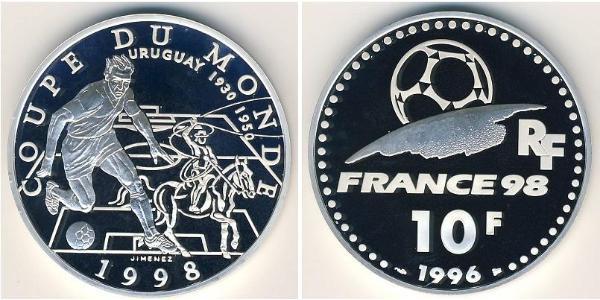 10 Франк French Fifth Republic (1958 - ) Срібло 
